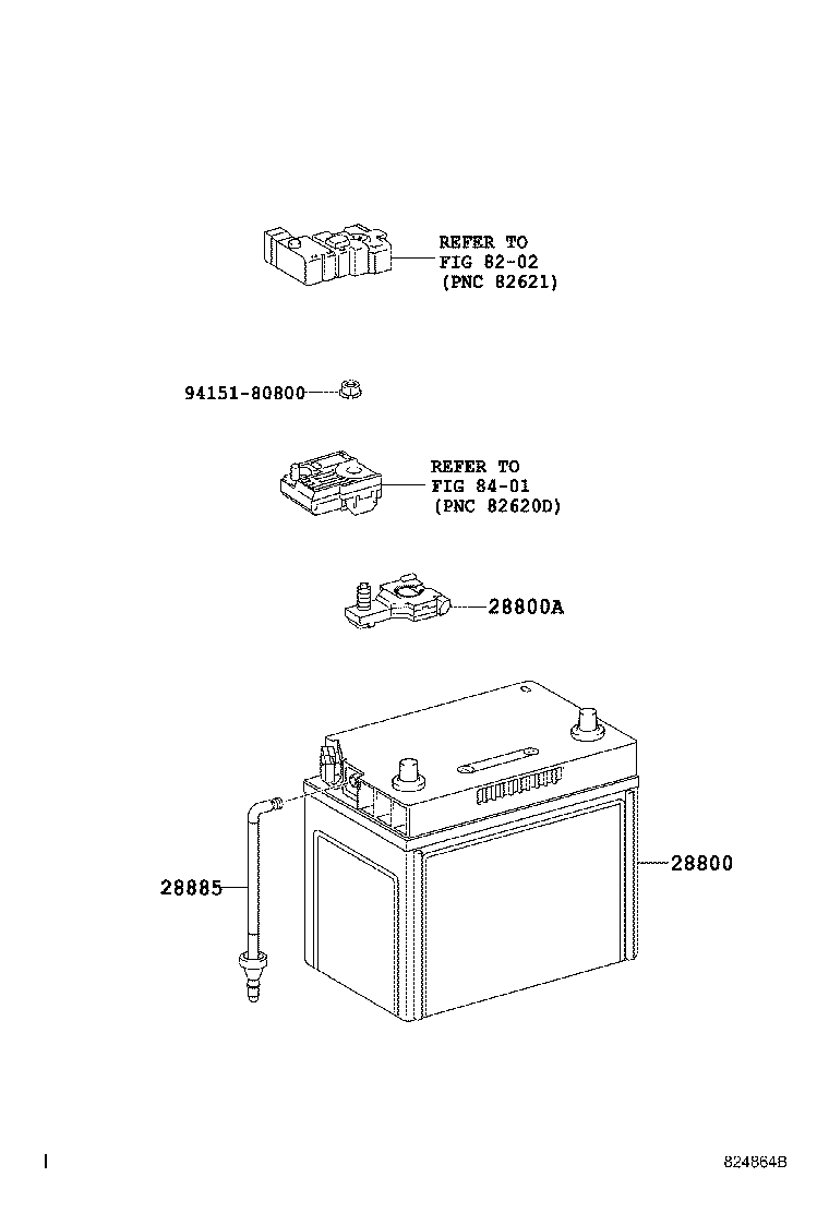 Toyota 89892-33010 SENSOR, BATTERY VOLTAGE