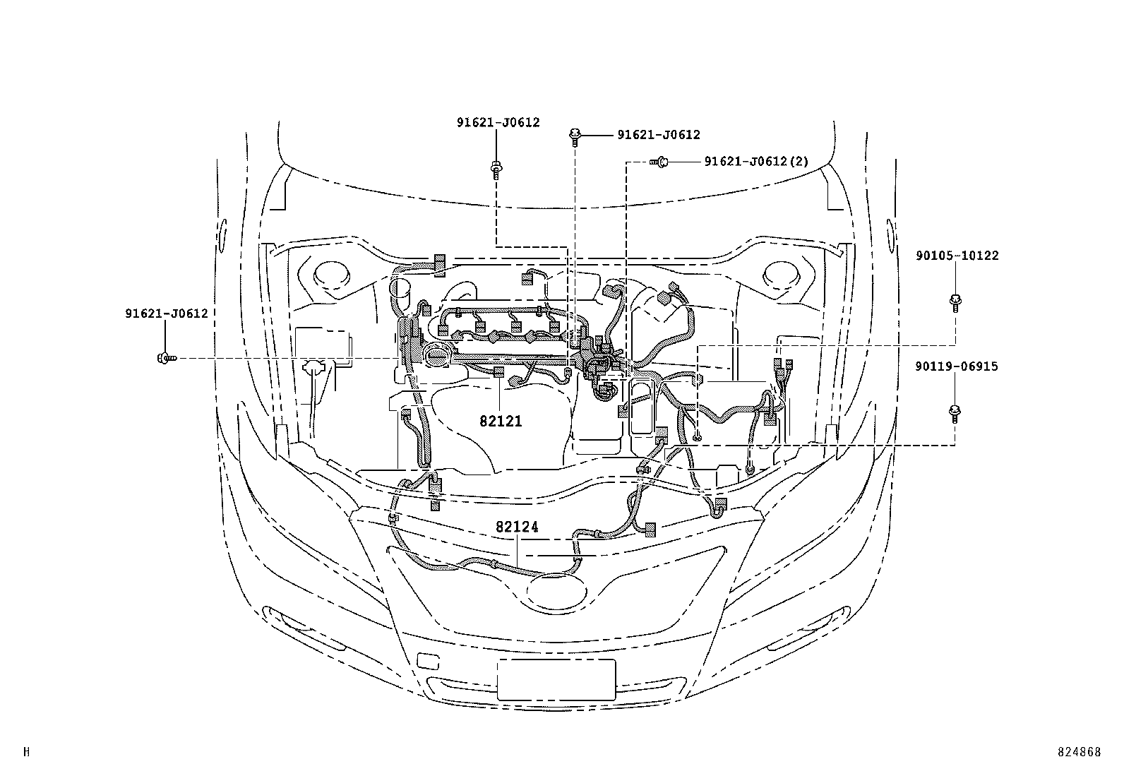 82151-33B50 WIRE, FRONT DOOR, RH product image