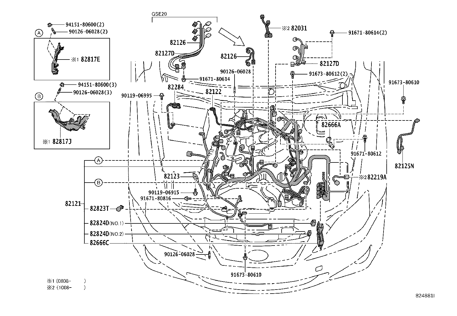 82112-53290 WIRE, ENGINE ROOM, NO.2 product image