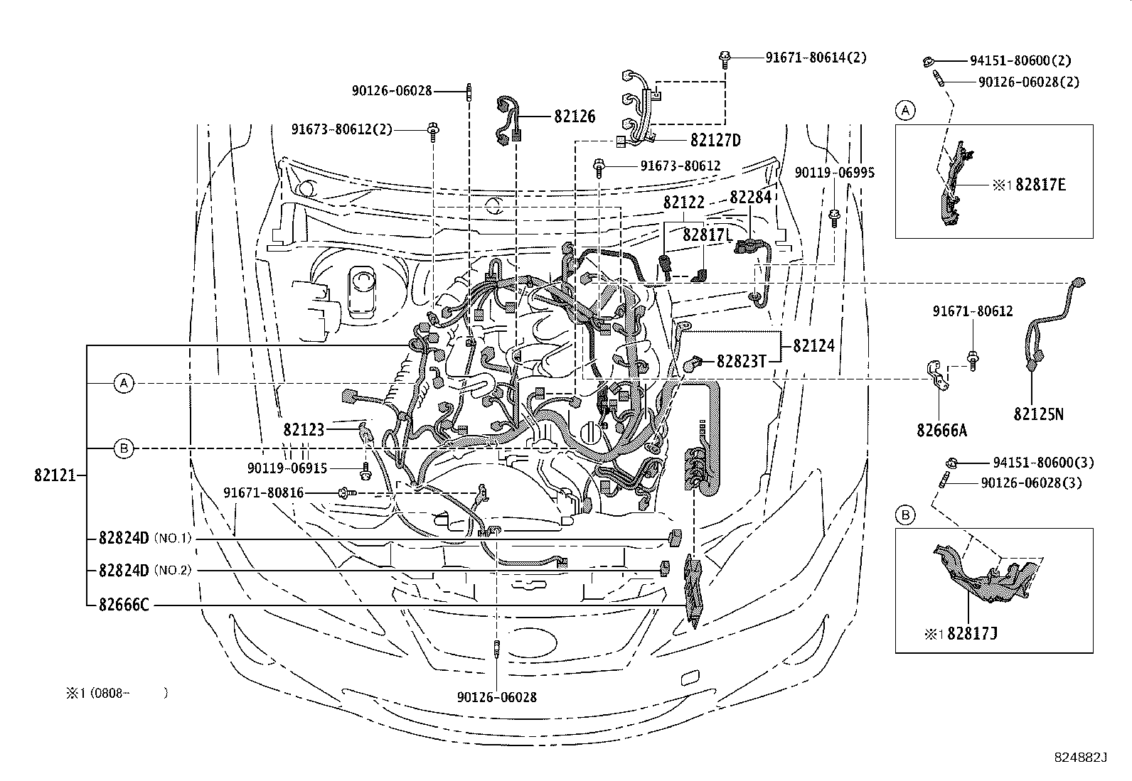 82112-53290 WIRE, ENGINE ROOM, NO.2 product image