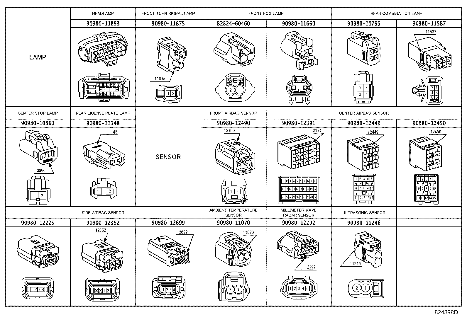 82112-53290 WIRE, ENGINE ROOM, NO.2 product image