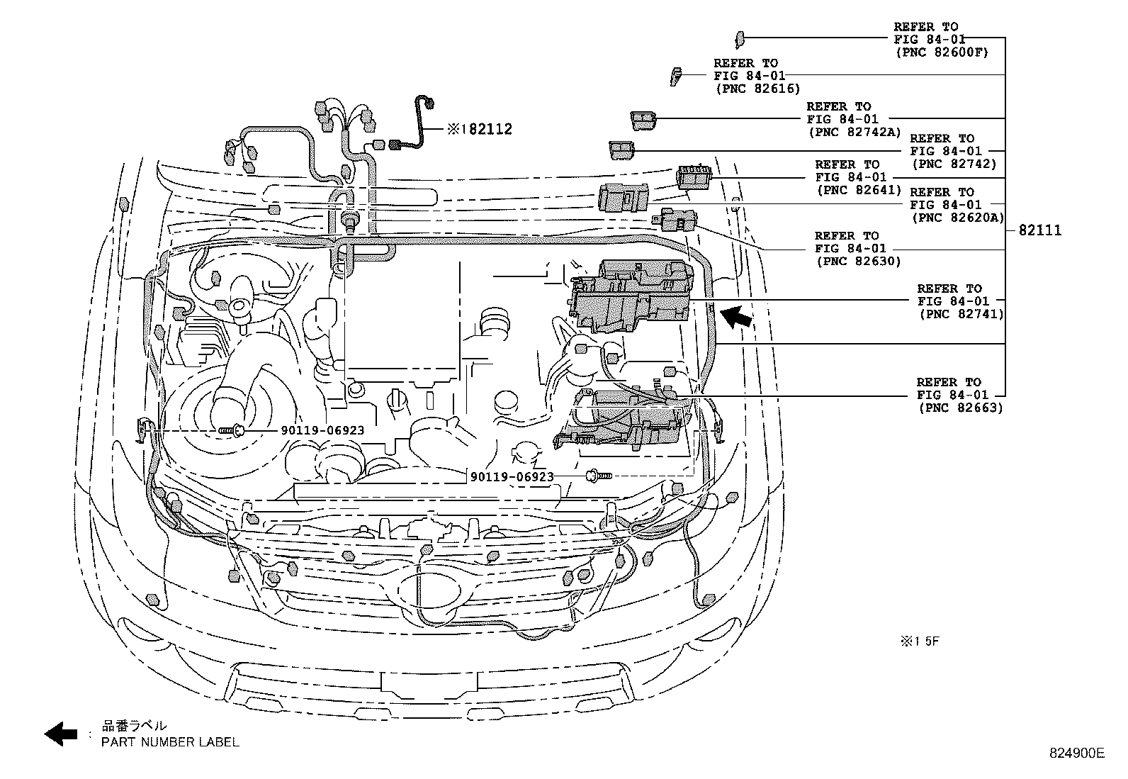 82121-0KB00 WIRE, ENGINE product image