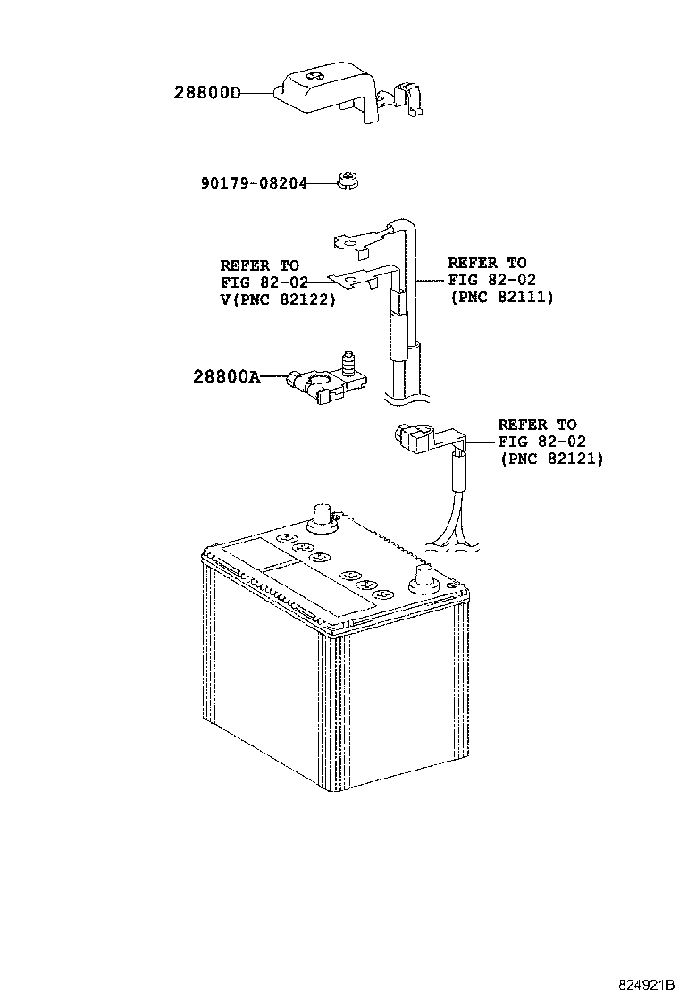 28895-28040 RUBBER, BATTERY INSULATOR product image