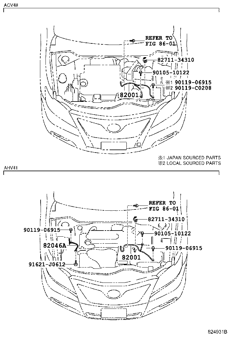 82046-06010 WIRE SUB-ASSY, BODY GROUND, NO.1 product image