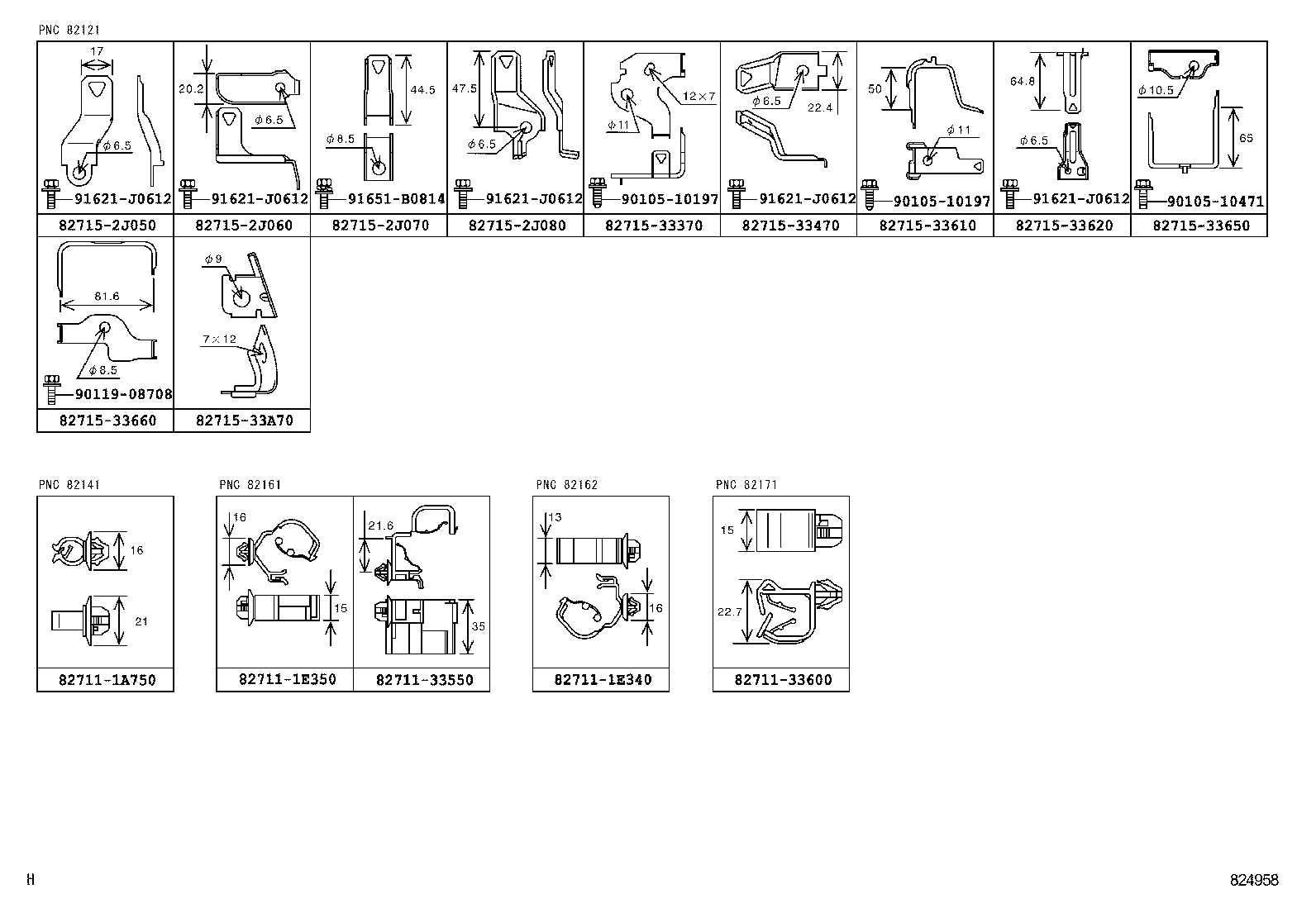 82142-06B11 WIRE, INSTRUMENT PANEL, NO.2 product image