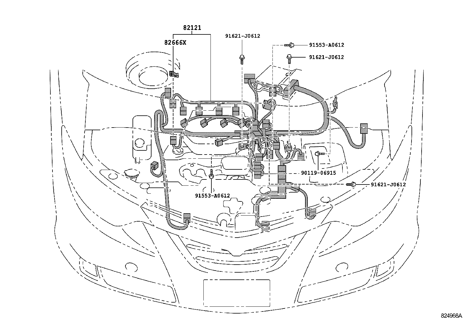 82113-28170 WIRE, ENGINE ROOM, NO.3 product image