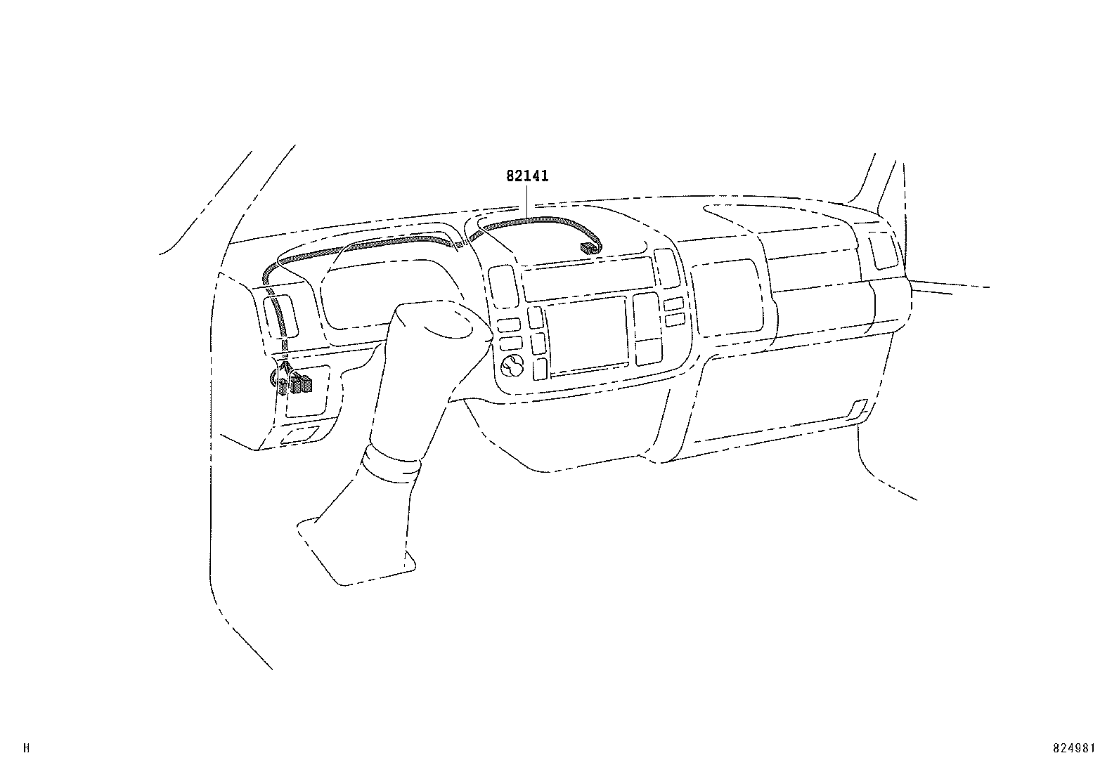 82121-37B41 WIRE, ENGINE, NO.2 product image