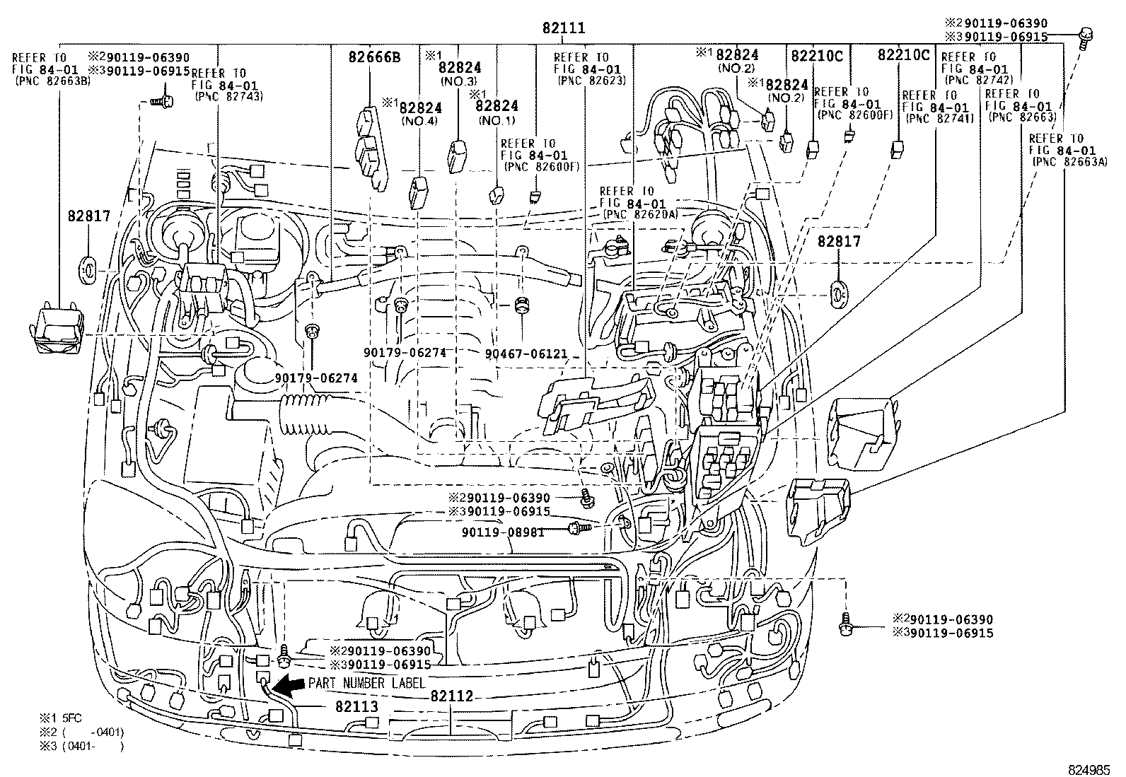 82191-50100 WIRE, FRONT SEAT, RH product image