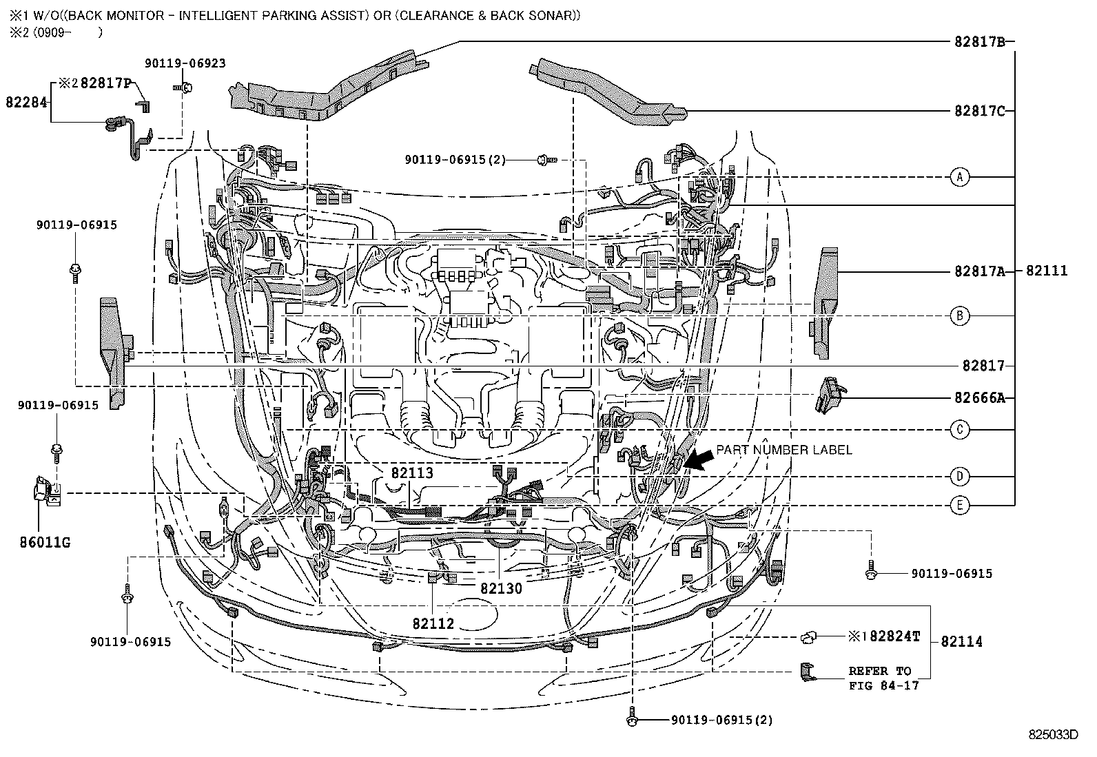 Toyota 82152-50331 WIRE, FRONT DOOR, LH