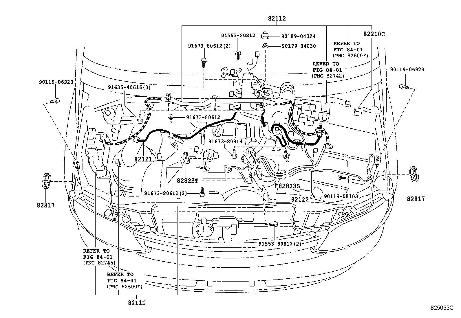82122-26460 WIRE, ENGINE, NO.2 product image