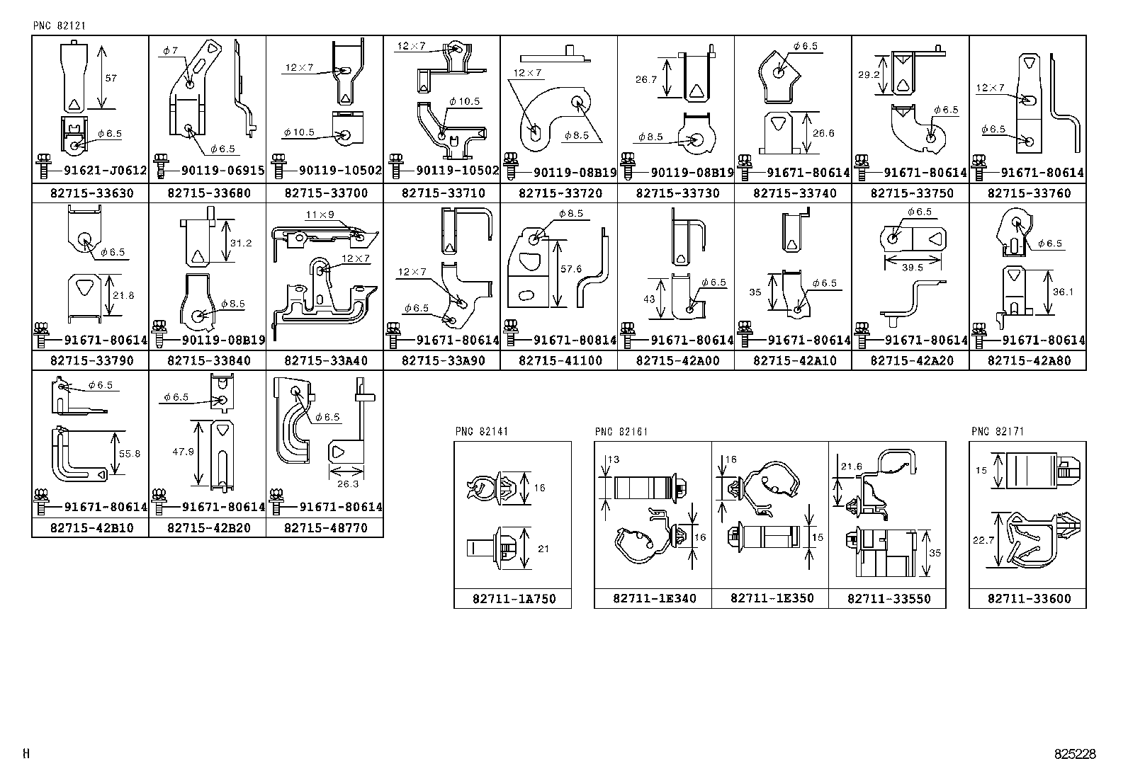 82142-06B11 WIRE, INSTRUMENT PANEL, NO.2 product image