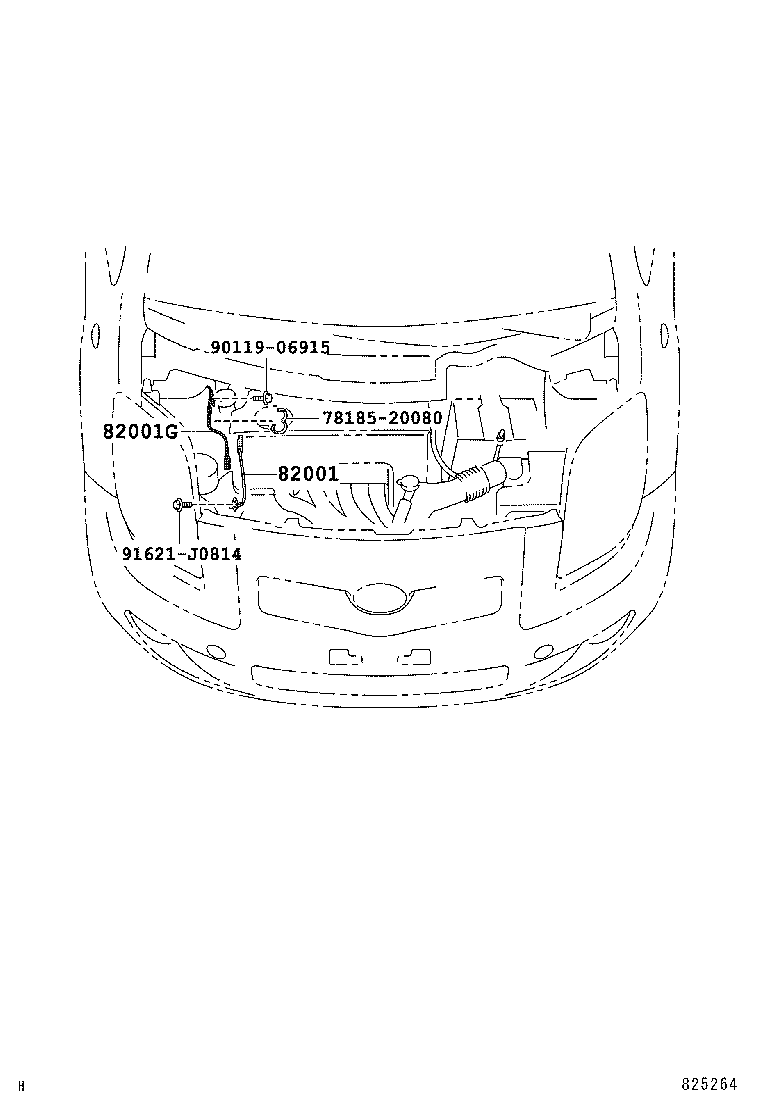 82121-0D820 WIRE, ENGINE product image