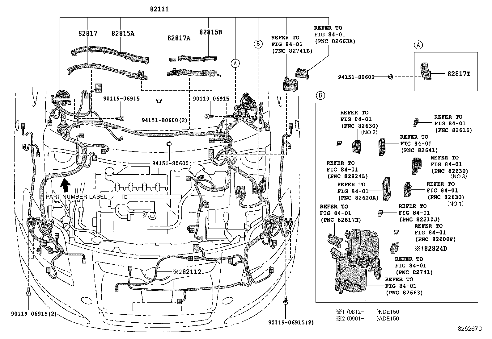 82817-12860 PROTECTOR, WIRING HARNESS, NO.3 product image