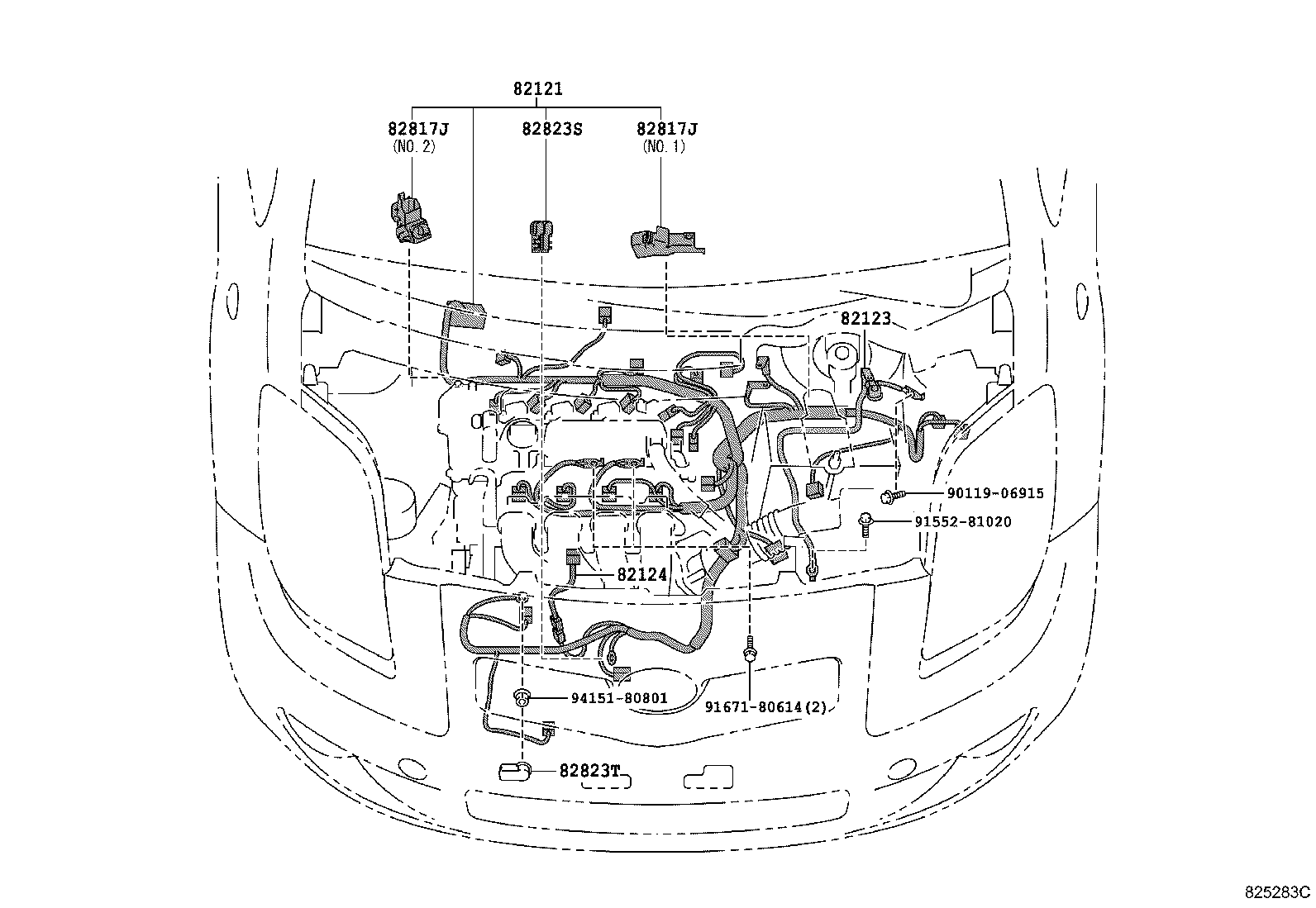 82817-52620 PROTECTOR, WIRING HARNESS, NO.9 product image