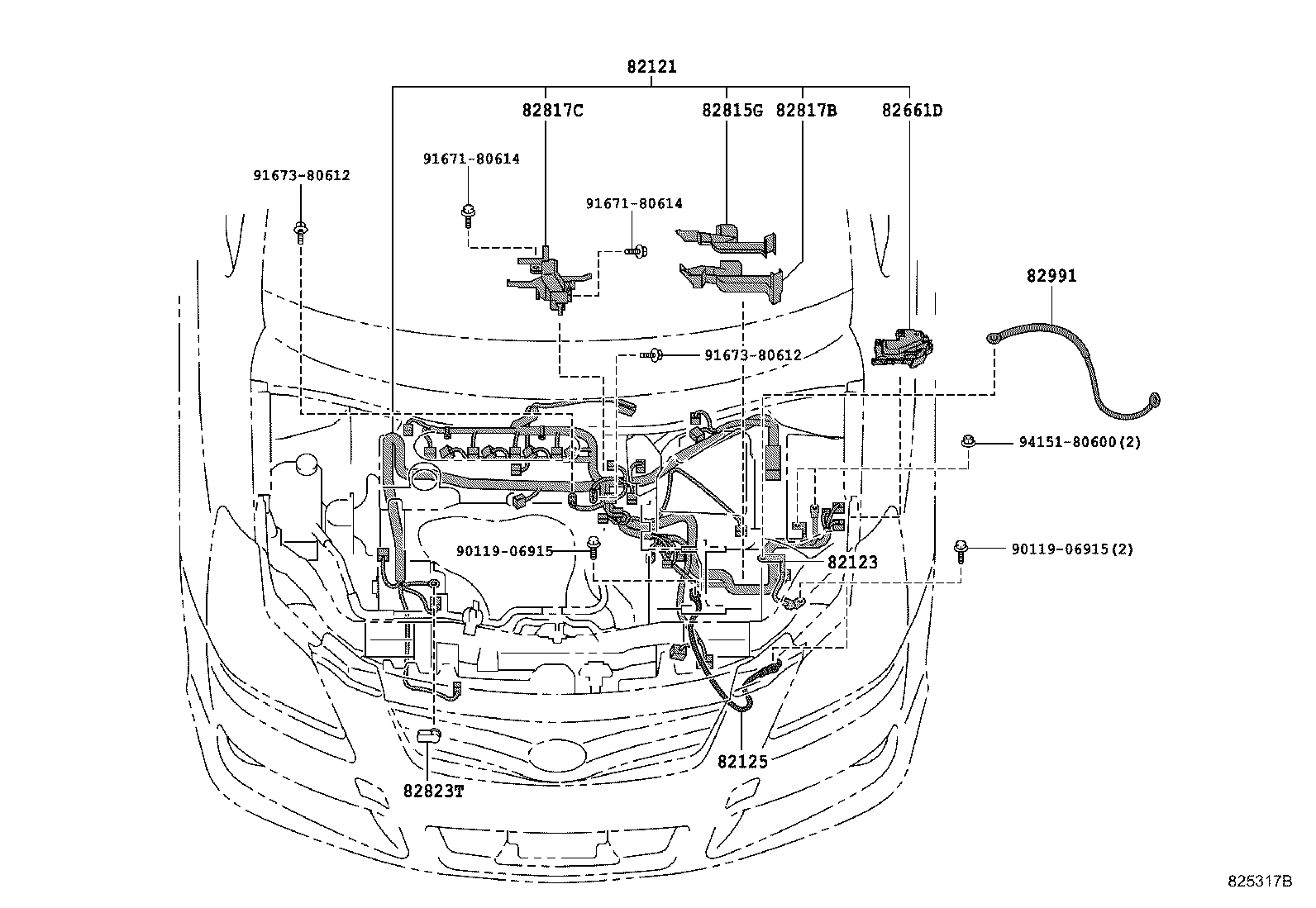 82121-12F70 WIRE, ENGINE product image