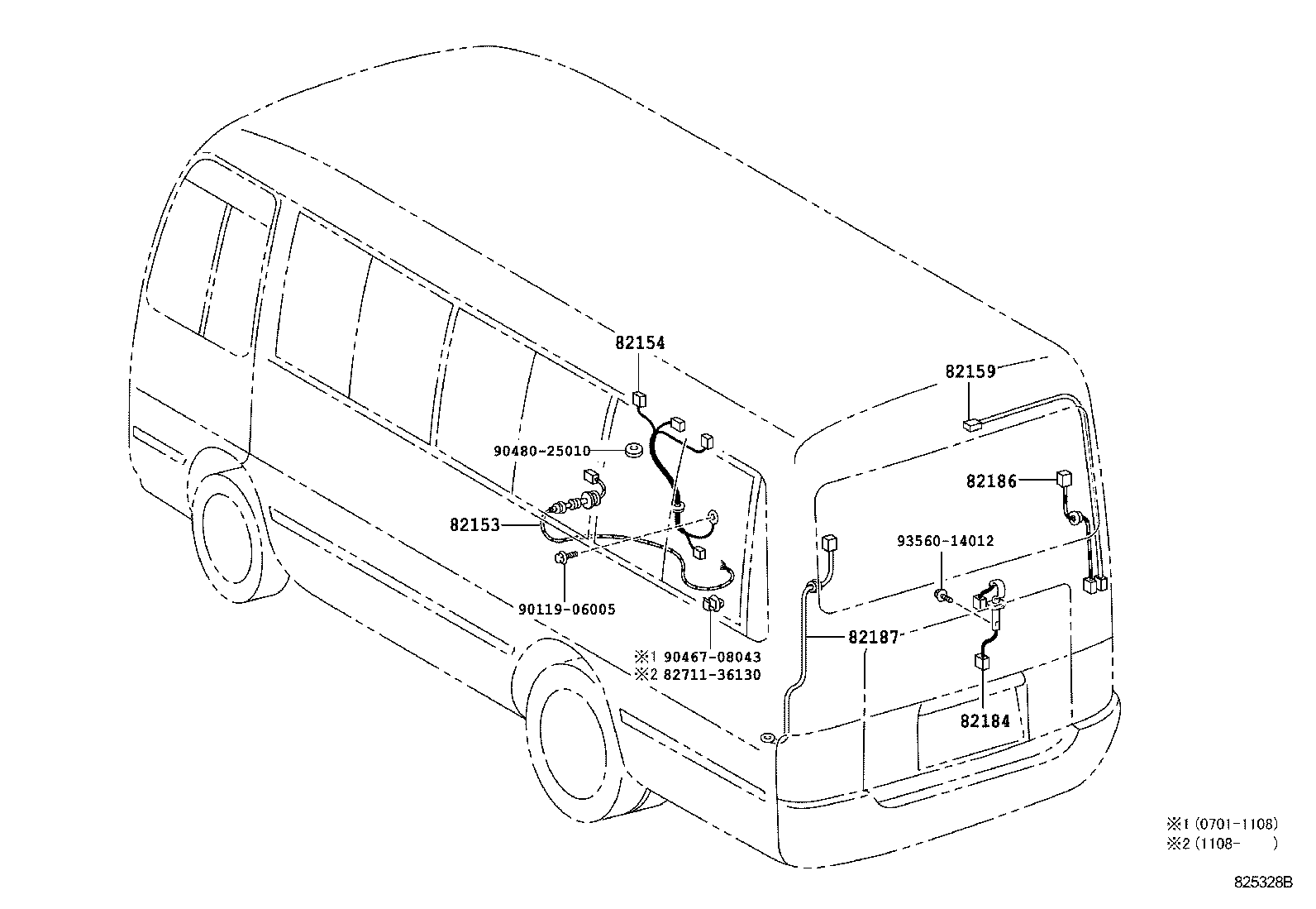 82122-36130 WIRE, ENGINE, NO.2 product image