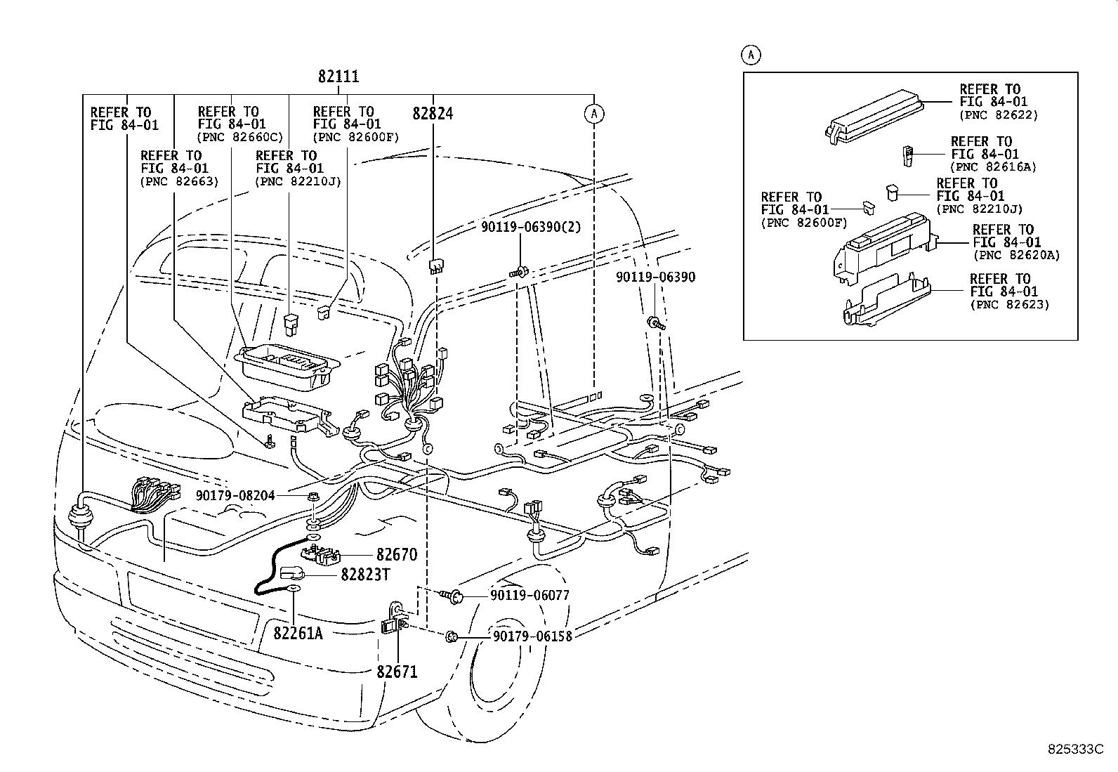 82122-36130 WIRE, ENGINE, NO.2 product image
