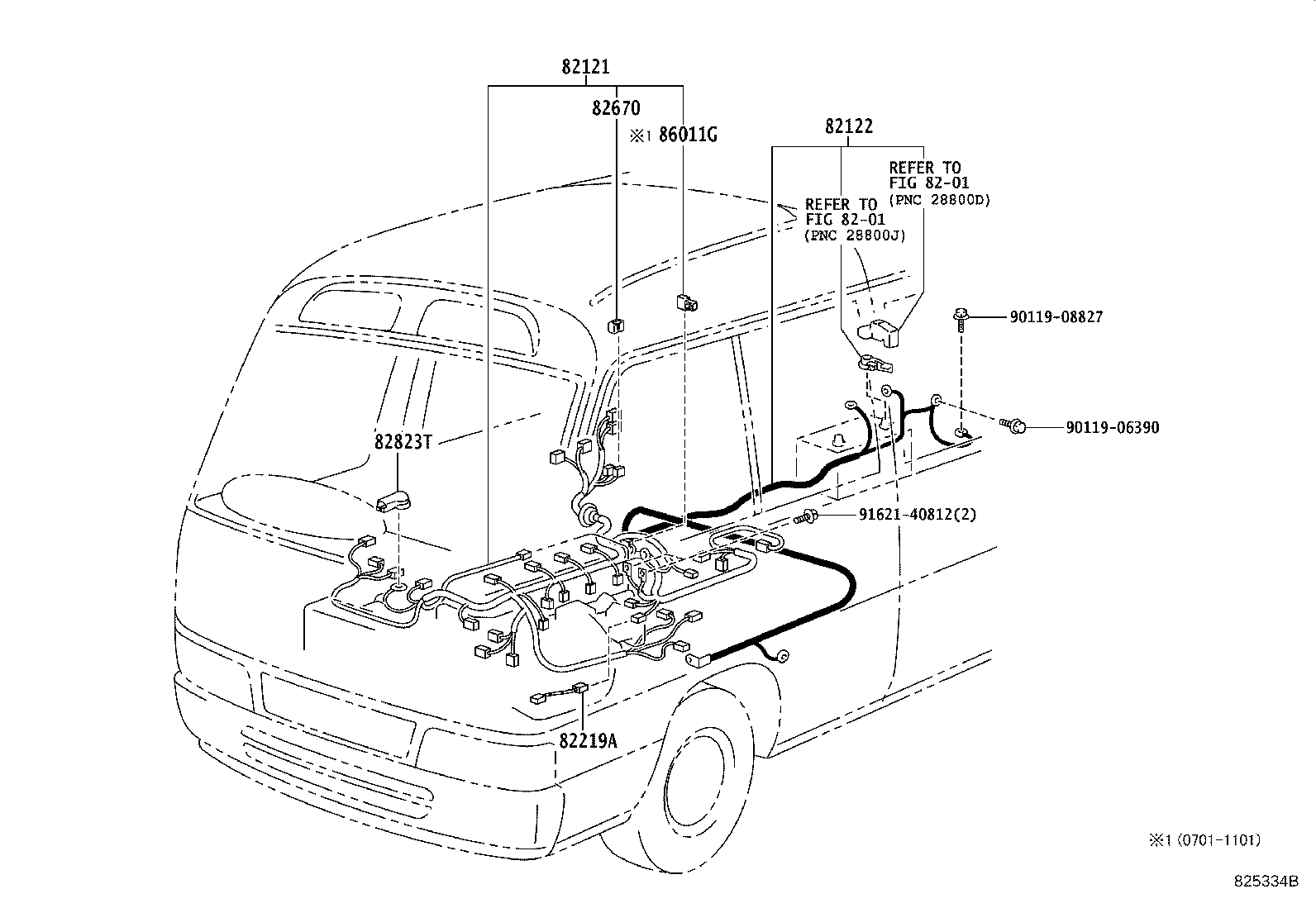 82122-36130 WIRE, ENGINE, NO.2 product image