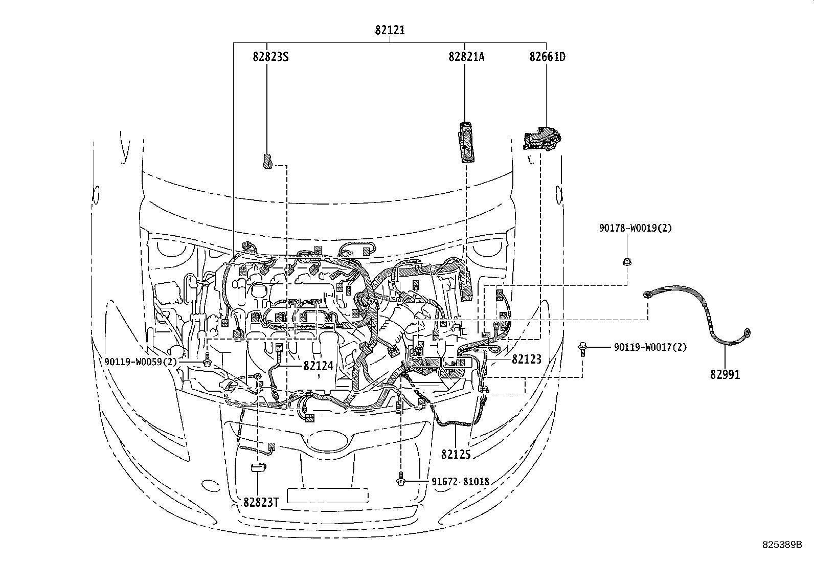 82817-47620 PROTECTOR, WIRING HARNESS, NO.1 product image