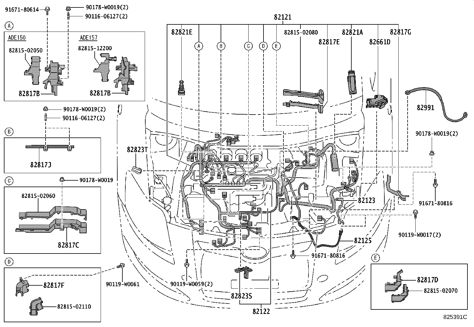 82817-47620 PROTECTOR, WIRING HARNESS, NO.1 product image