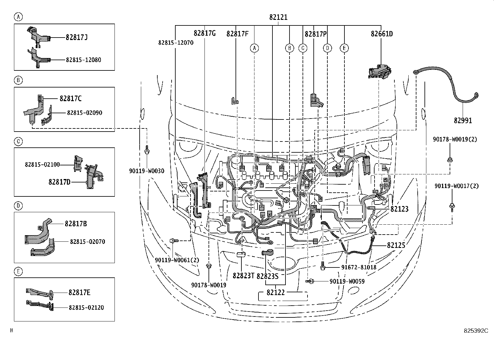 82817-47620 PROTECTOR, WIRING HARNESS, NO.1 product image