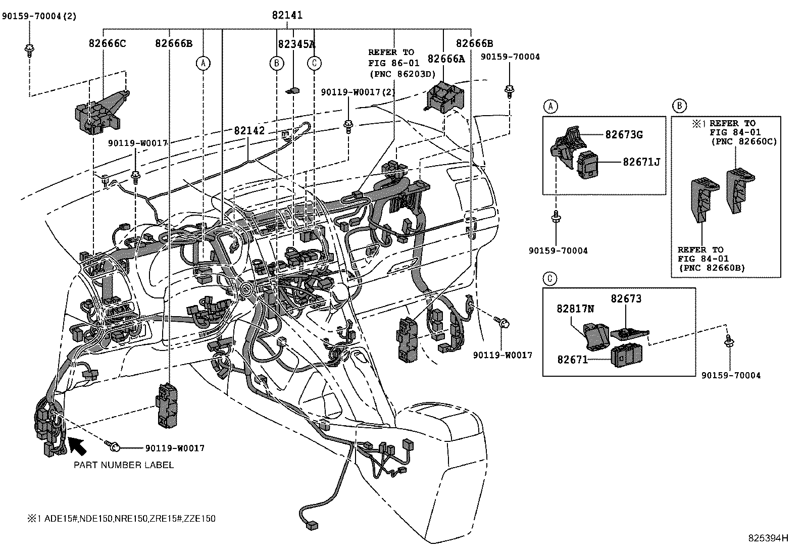 82817-47620 PROTECTOR, WIRING HARNESS, NO.1 product image