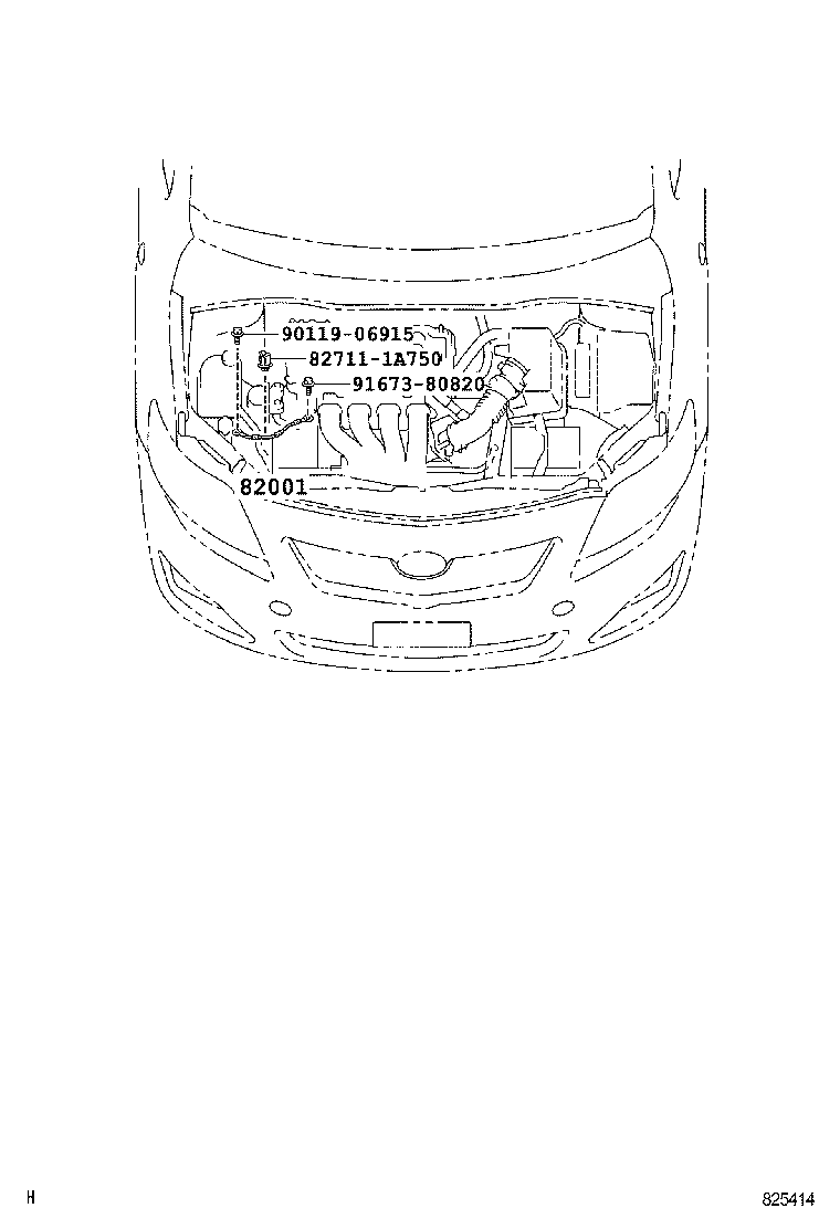 82151-12F40 WIRE, FRONT DOOR, RH product image