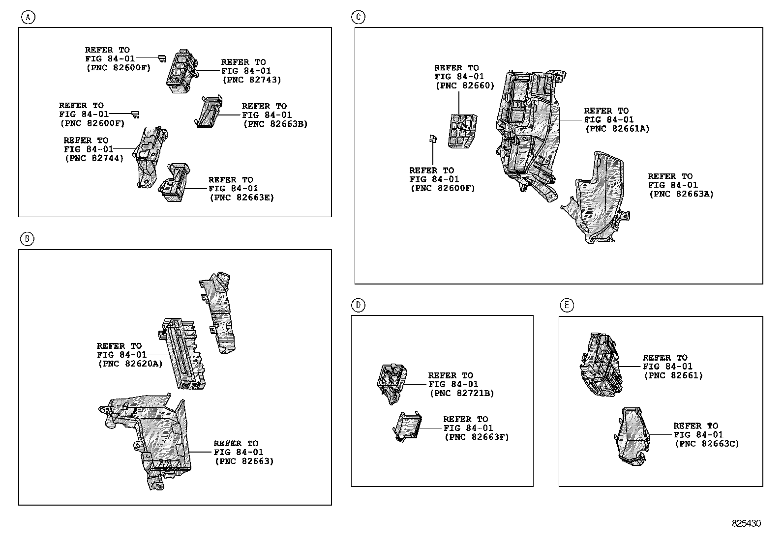 82666-60310 HOLDER, CONNECTOR NO.19 product image