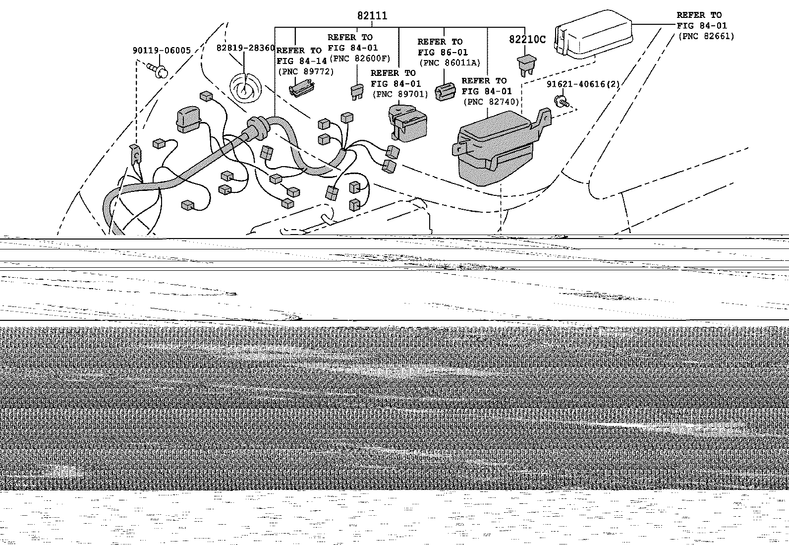 82124-28280 WIRE, ENGINE, NO.4 product image