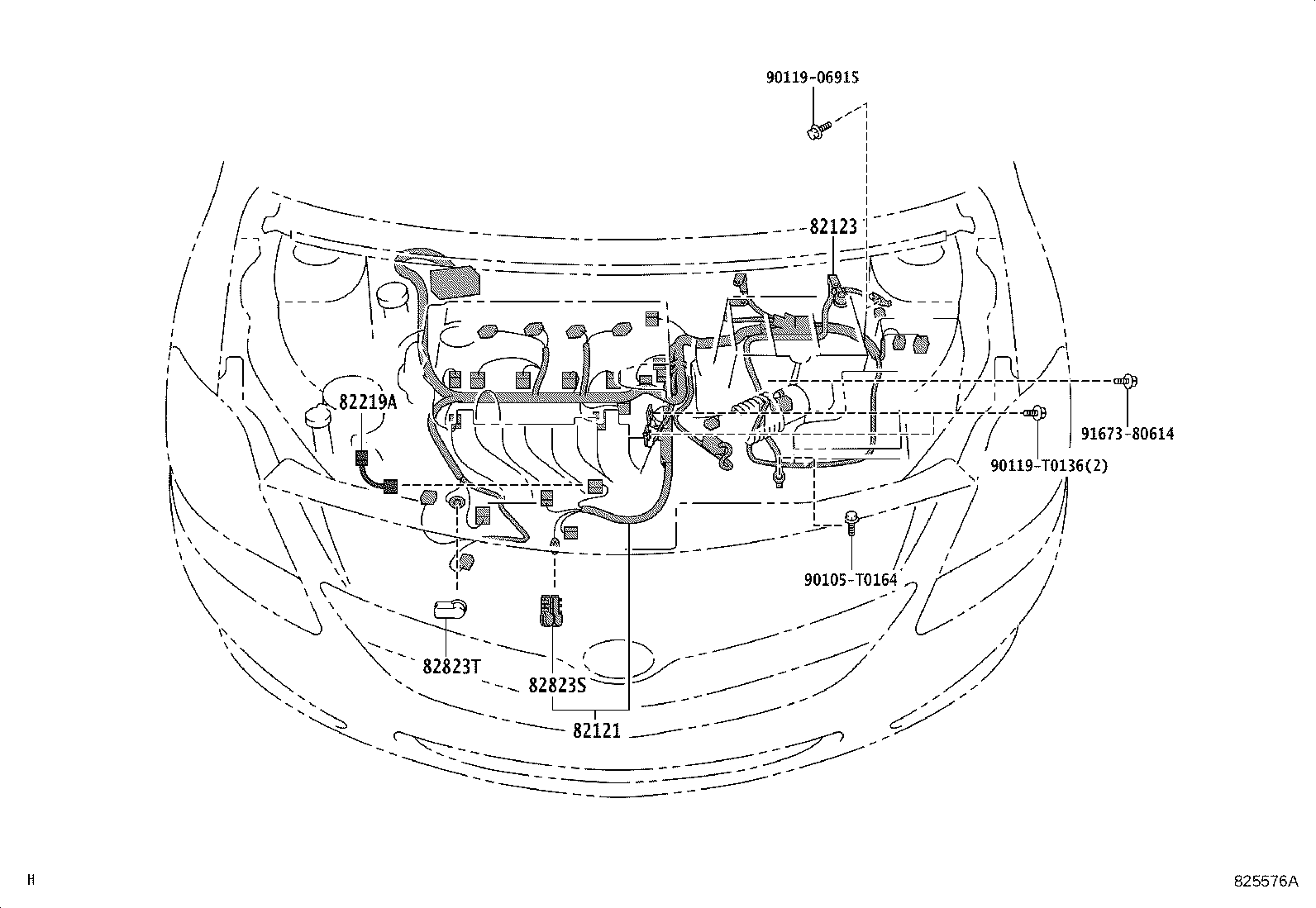 82151-0D800 WIRE, FRONT DOOR, RH product image