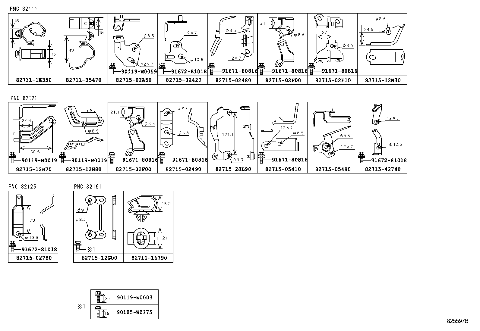 82154-02760 WIRE, REAR DOOR, NO.2 product image