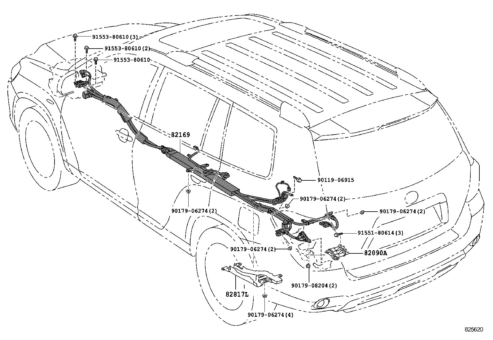 82191-48330 WIRE, FRONT SEAT, RH product image