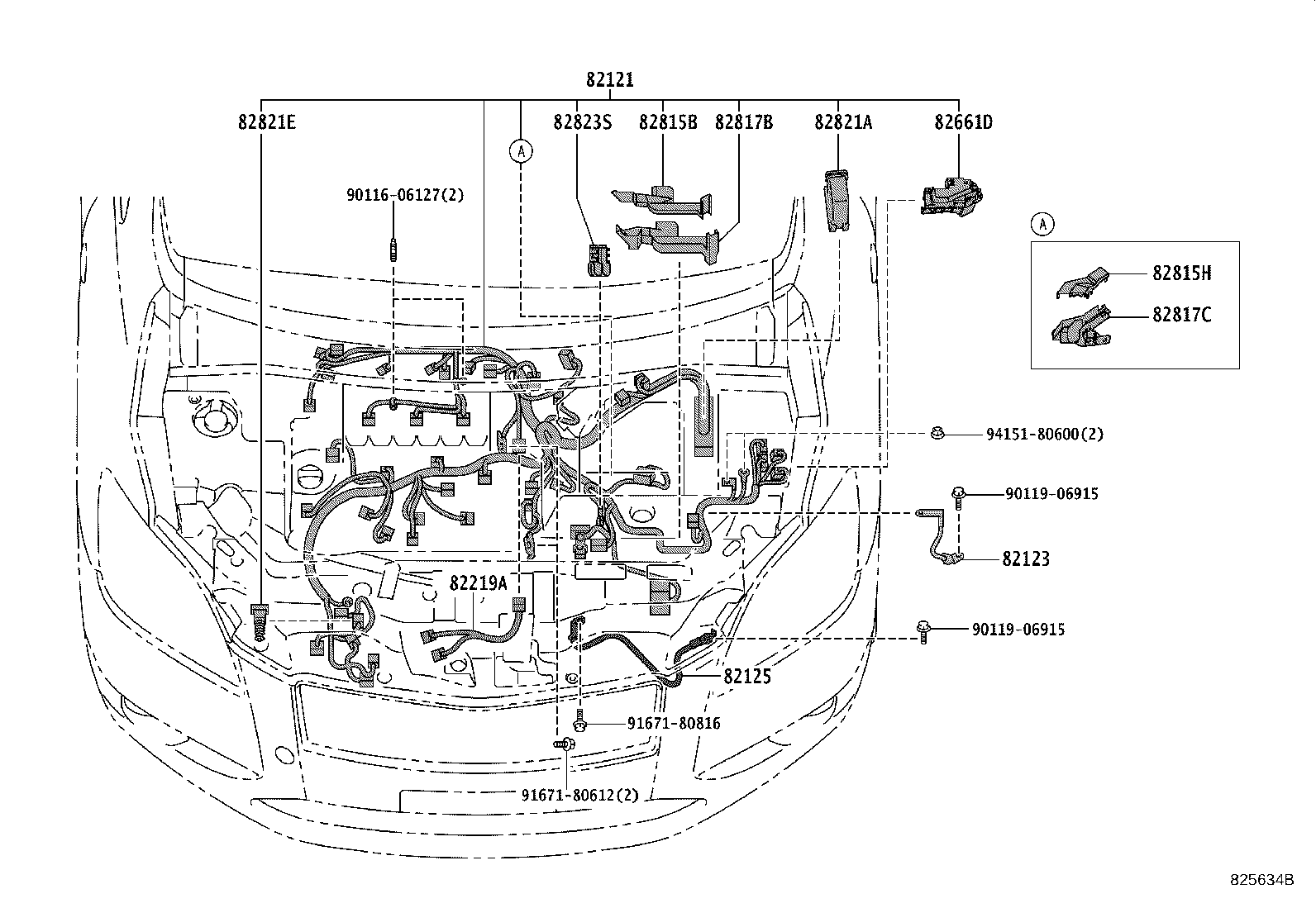 82817-72070 PROTECTOR, WIRING HARNESS, NO.6 product image