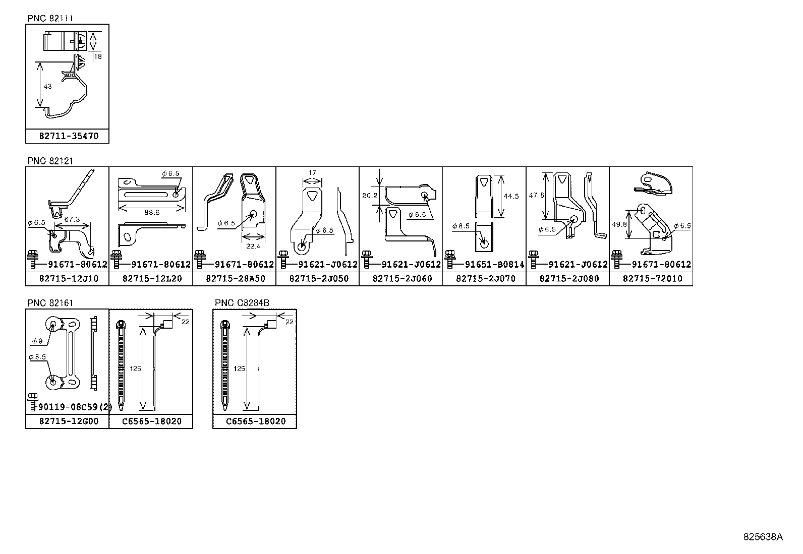 82817-72070 PROTECTOR, WIRING HARNESS, NO.6 product image
