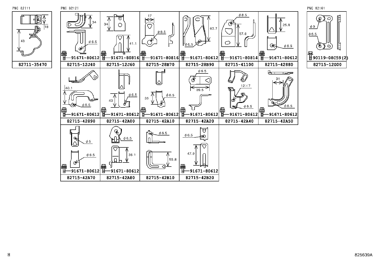 82817-72070 PROTECTOR, WIRING HARNESS, NO.6 product image