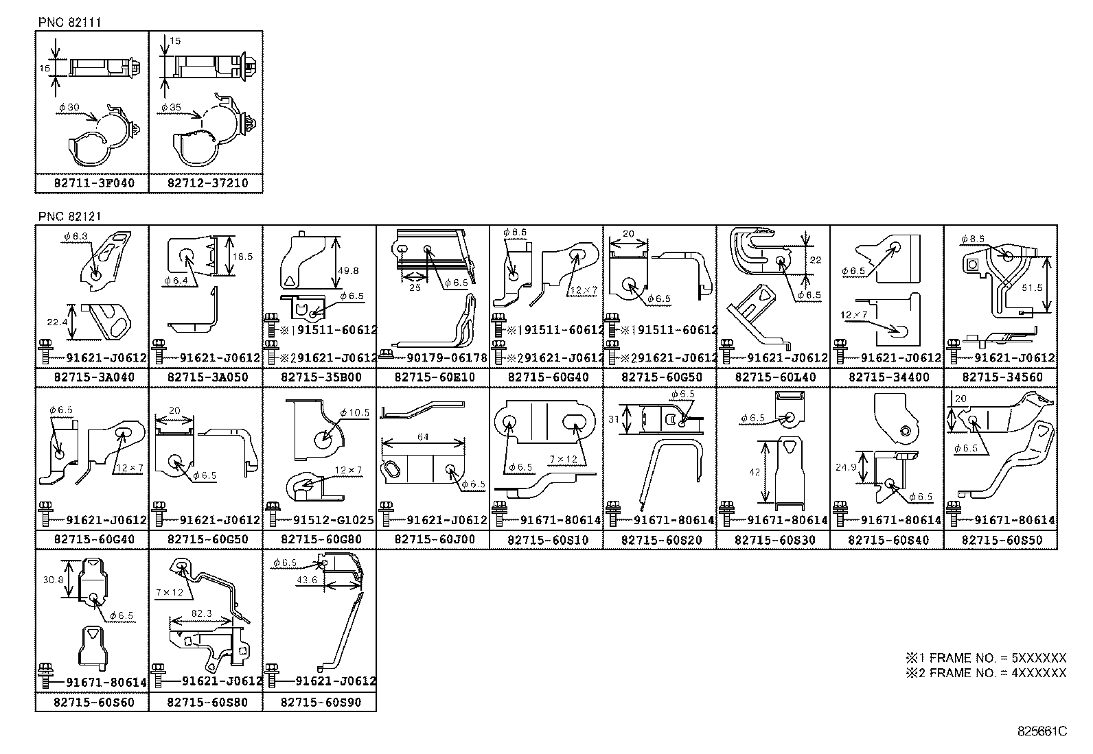82142-60C80 WIRE, INSTRUMENT PANEL, NO.2 product image