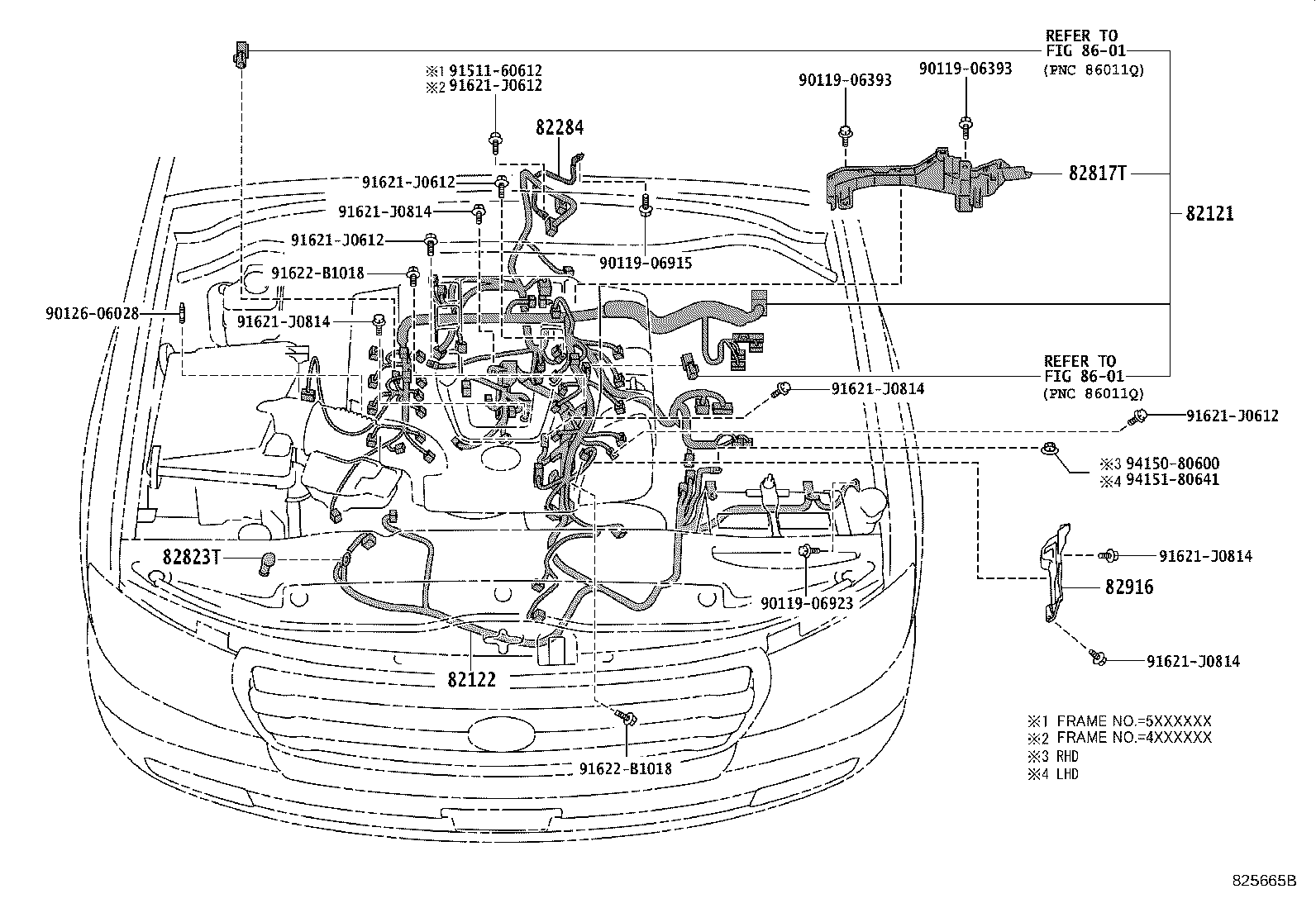 82817-60T30 PROTECTOR, WIRING HARNESS, NO.10 product image