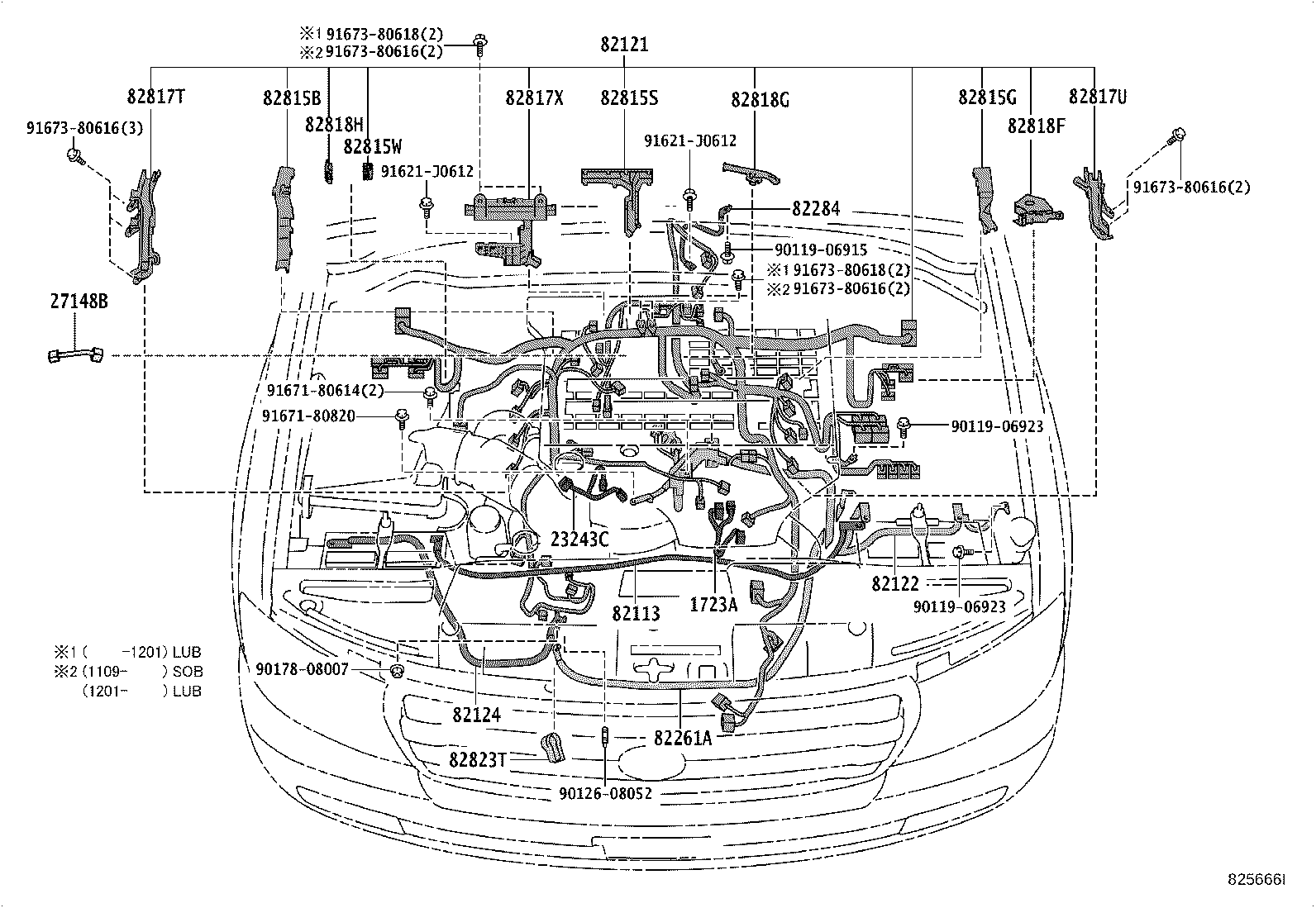 82142-60212 WIRE, INSTRUMENT PANEL, NO.2 product image