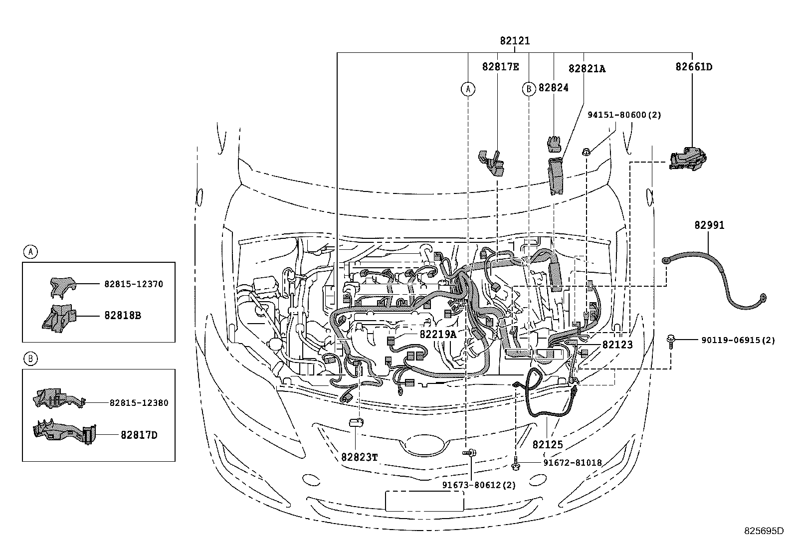 82817-12D50 PROTECTOR, WIRING HARNESS, NO.1 product image