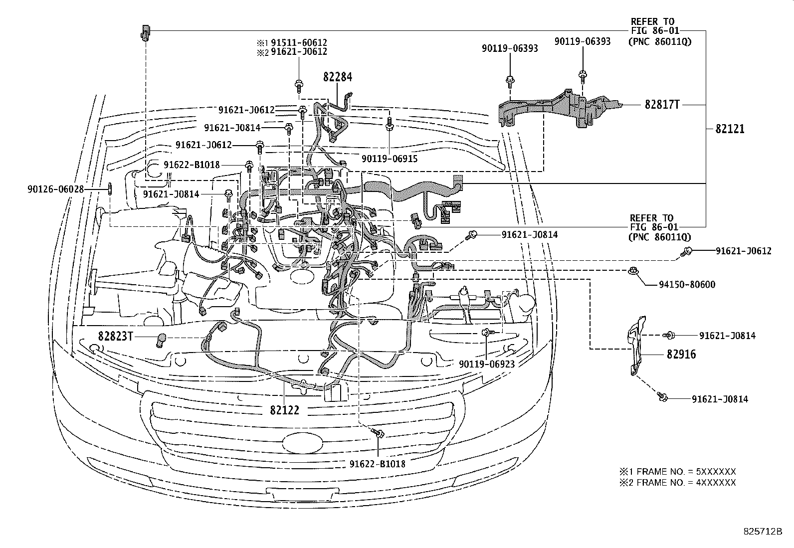 82142-60C80 WIRE, INSTRUMENT PANEL, NO.2 product image
