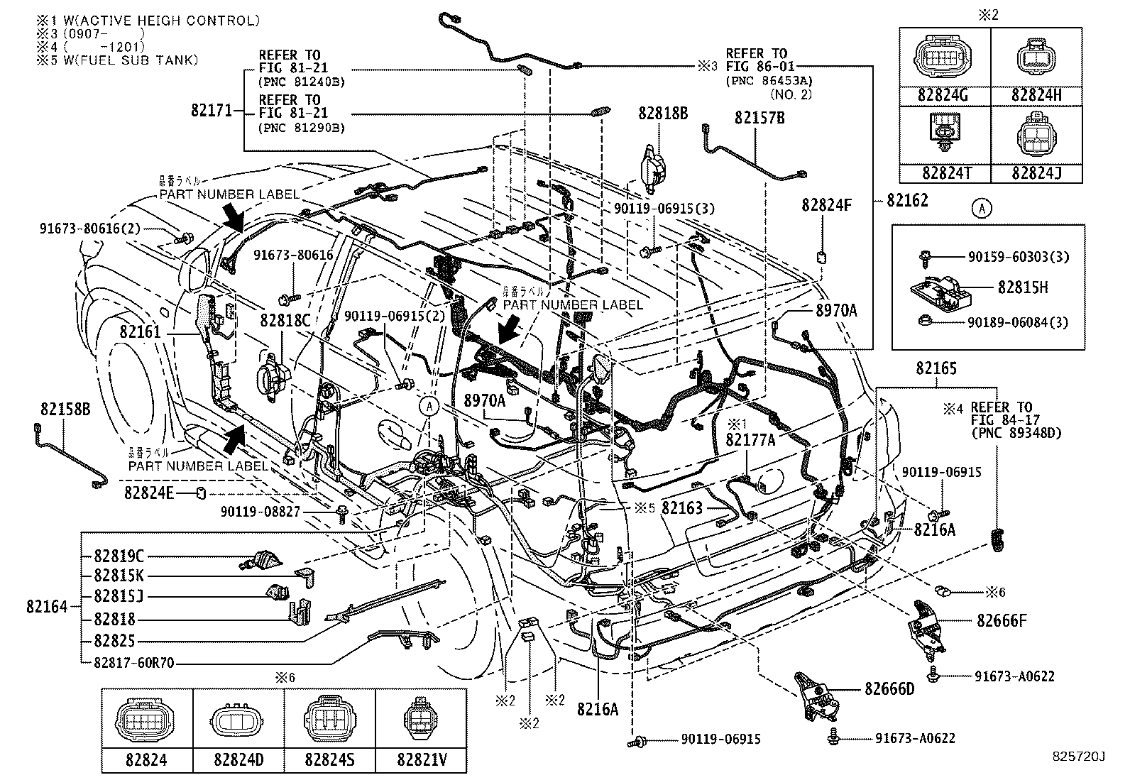82817-60T30 PROTECTOR, WIRING HARNESS, NO.10 product image