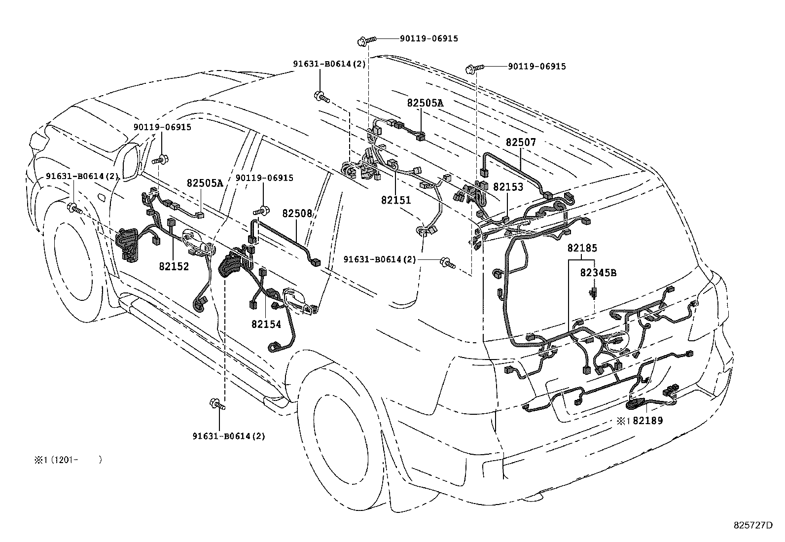 82817-60T30 PROTECTOR, WIRING HARNESS, NO.10 product image