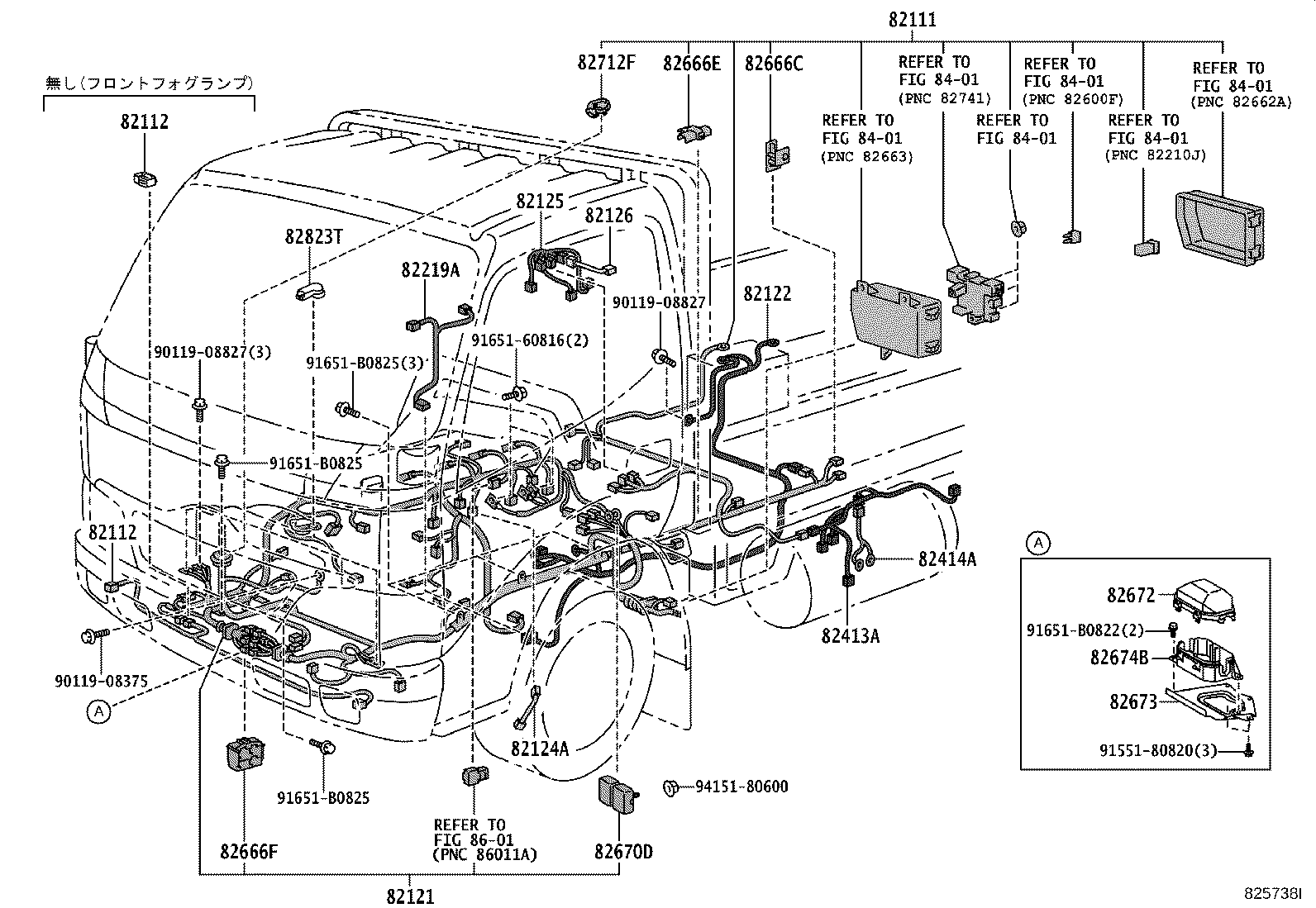 82122-25280 WIRE, ENGINE, NO.2 product image
