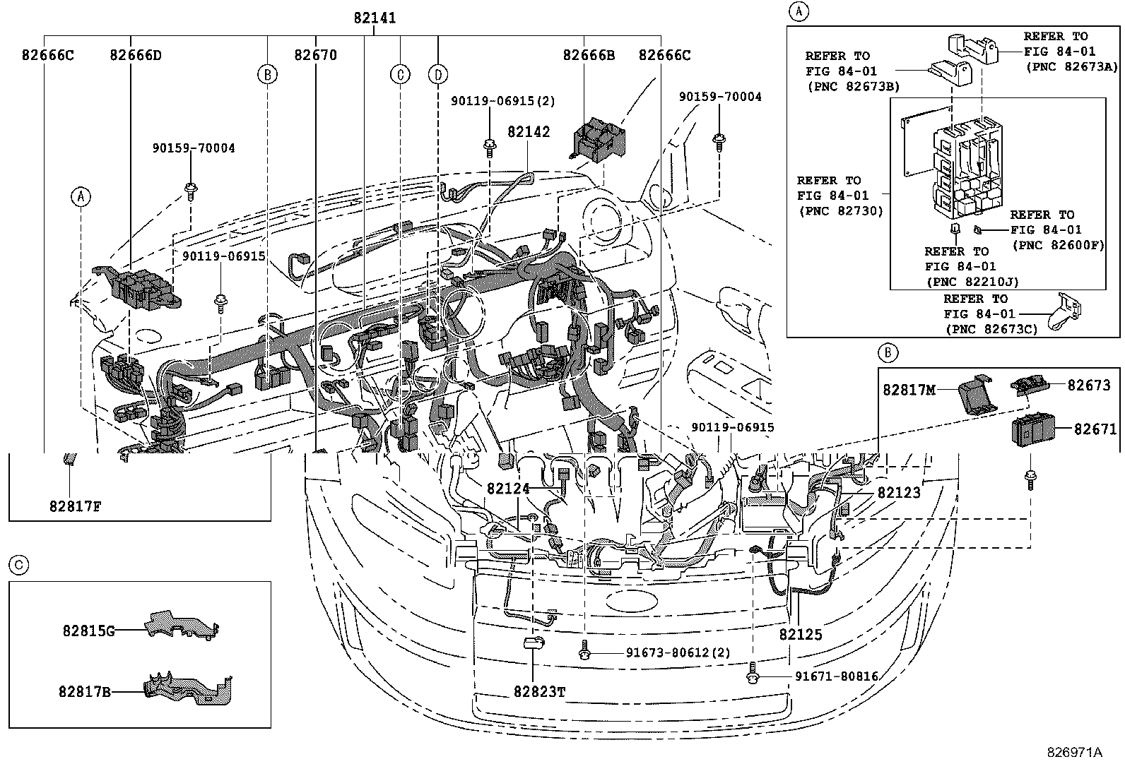 82142-12450 WIRE, INSTRUMENT PANEL, NO.2 product image