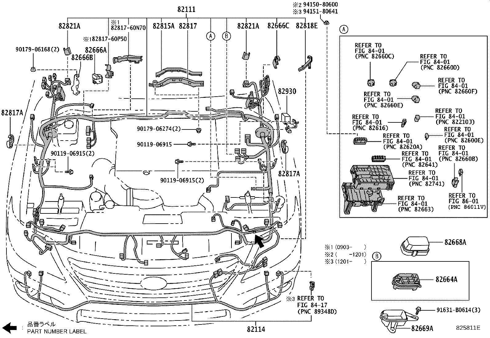 82142-60M00 WIRE, INSTRUMENT PANEL, NO.2 product image