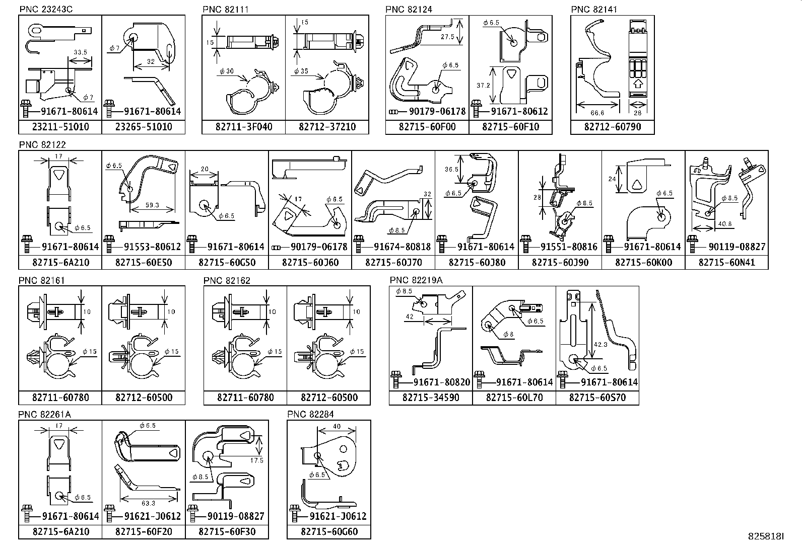 82142-60M00 WIRE, INSTRUMENT PANEL, NO.2 product image