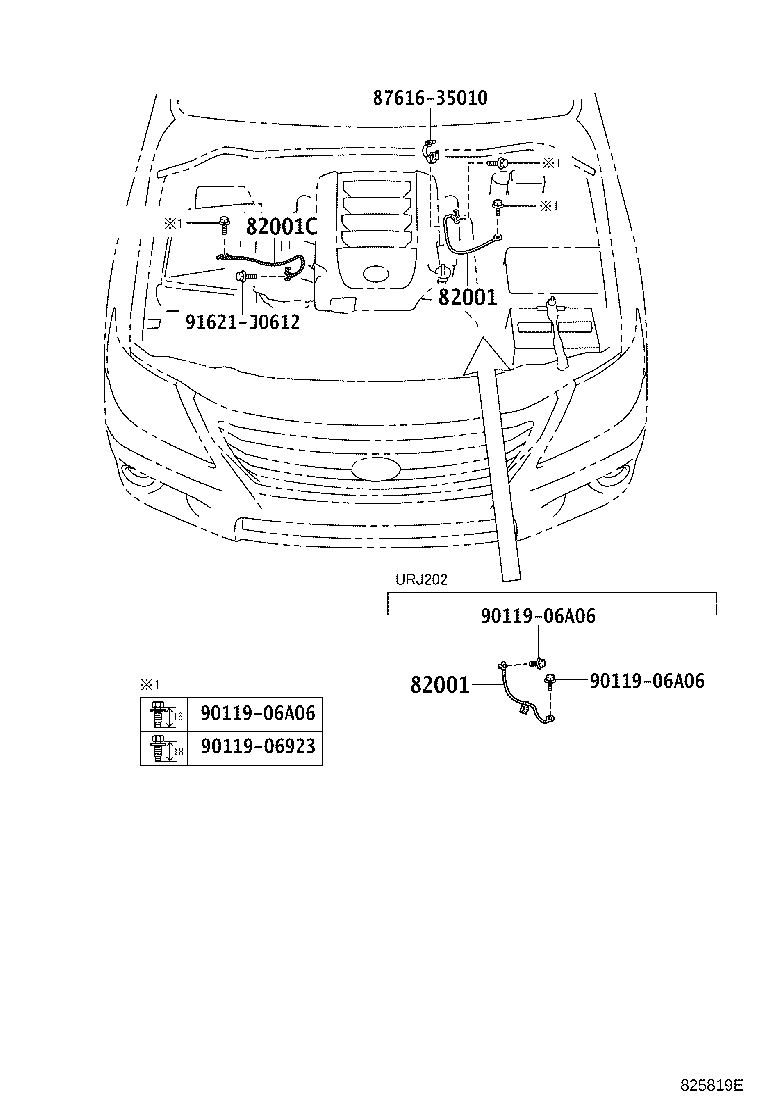 82142-60M00 WIRE, INSTRUMENT PANEL, NO.2 product image
