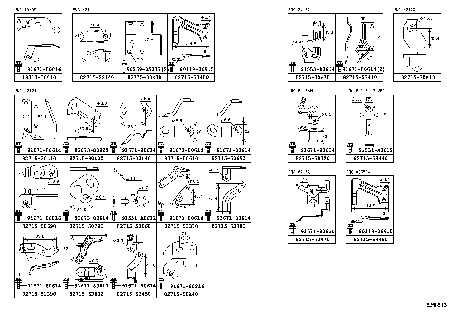 82183-53050 WIRE, LUGGAGE ROOM, NO.3 product image