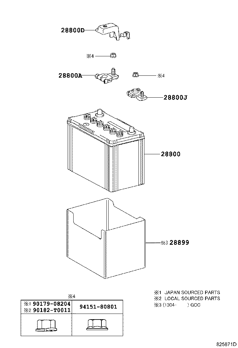 28800-0T050 BATTERY product image