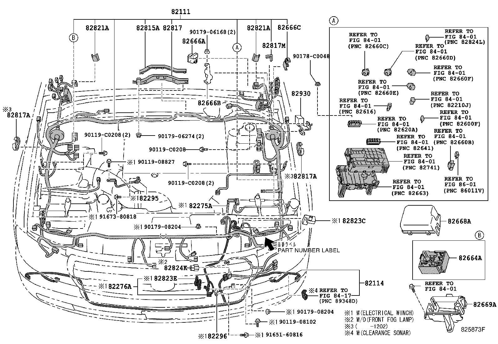 82122-0G040 WIRE, ENGINE, NO.2 product image